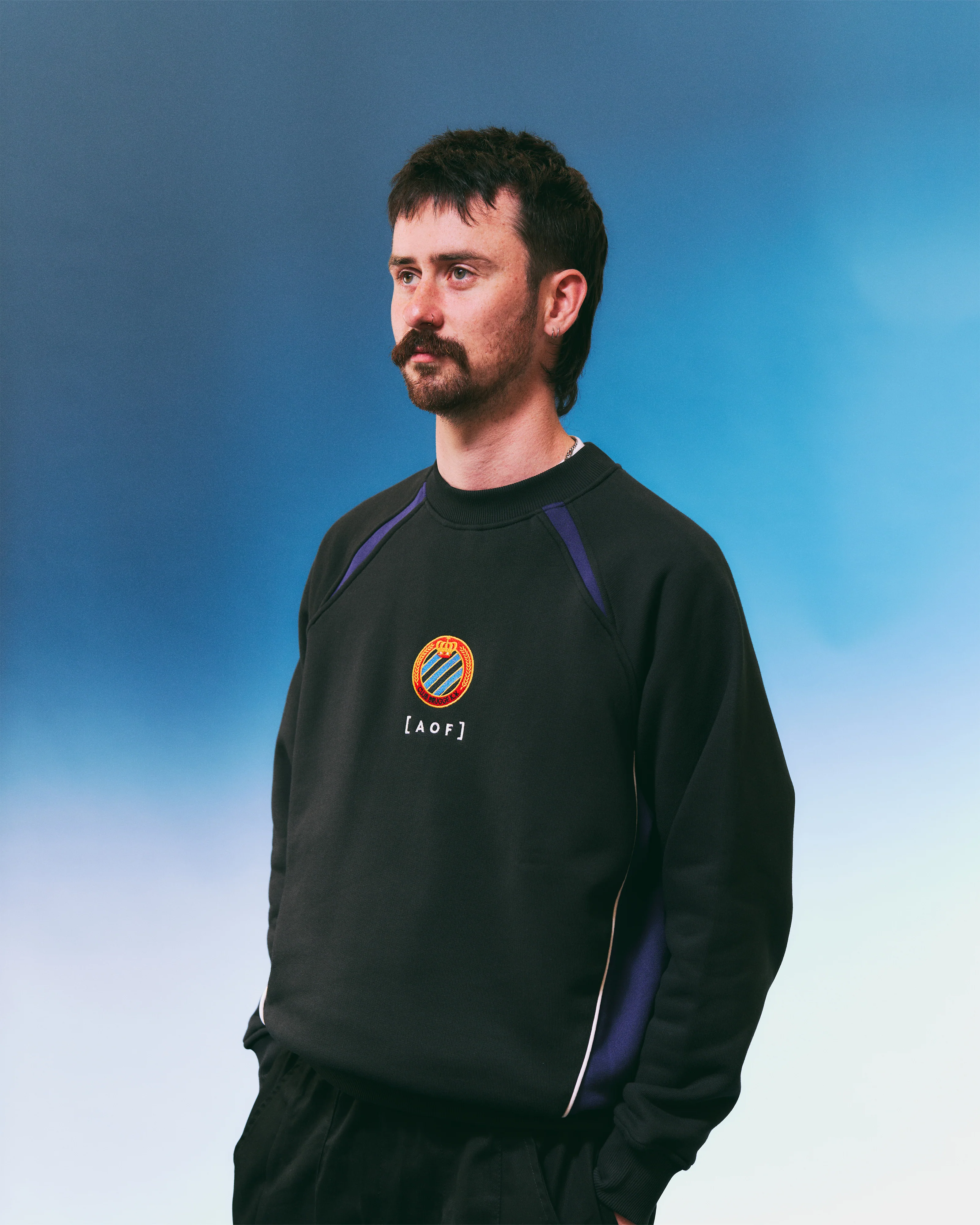 Club Brugge Panelled Sweat - Image 2