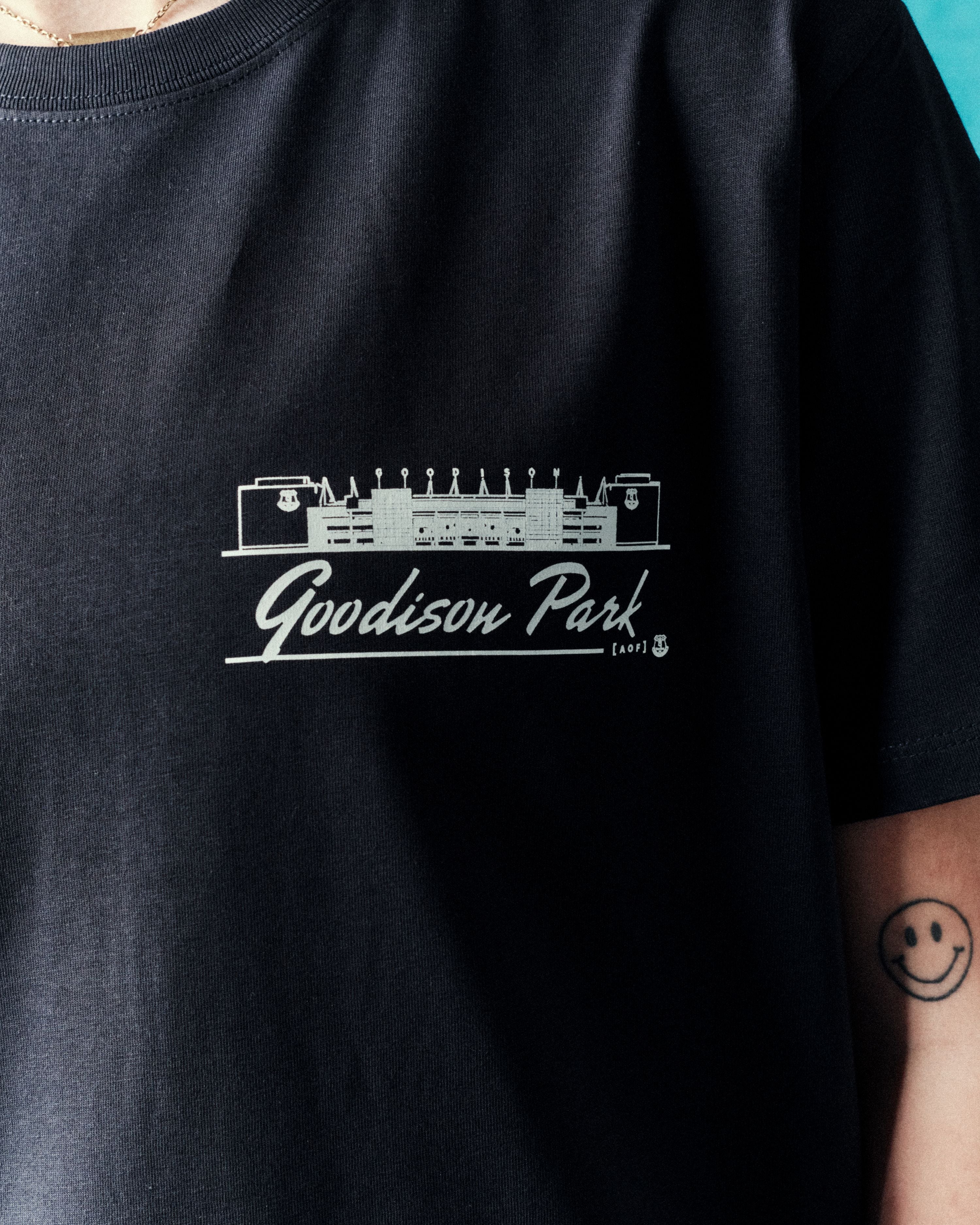 Everton Goodison Park Navy Tee - Image 6