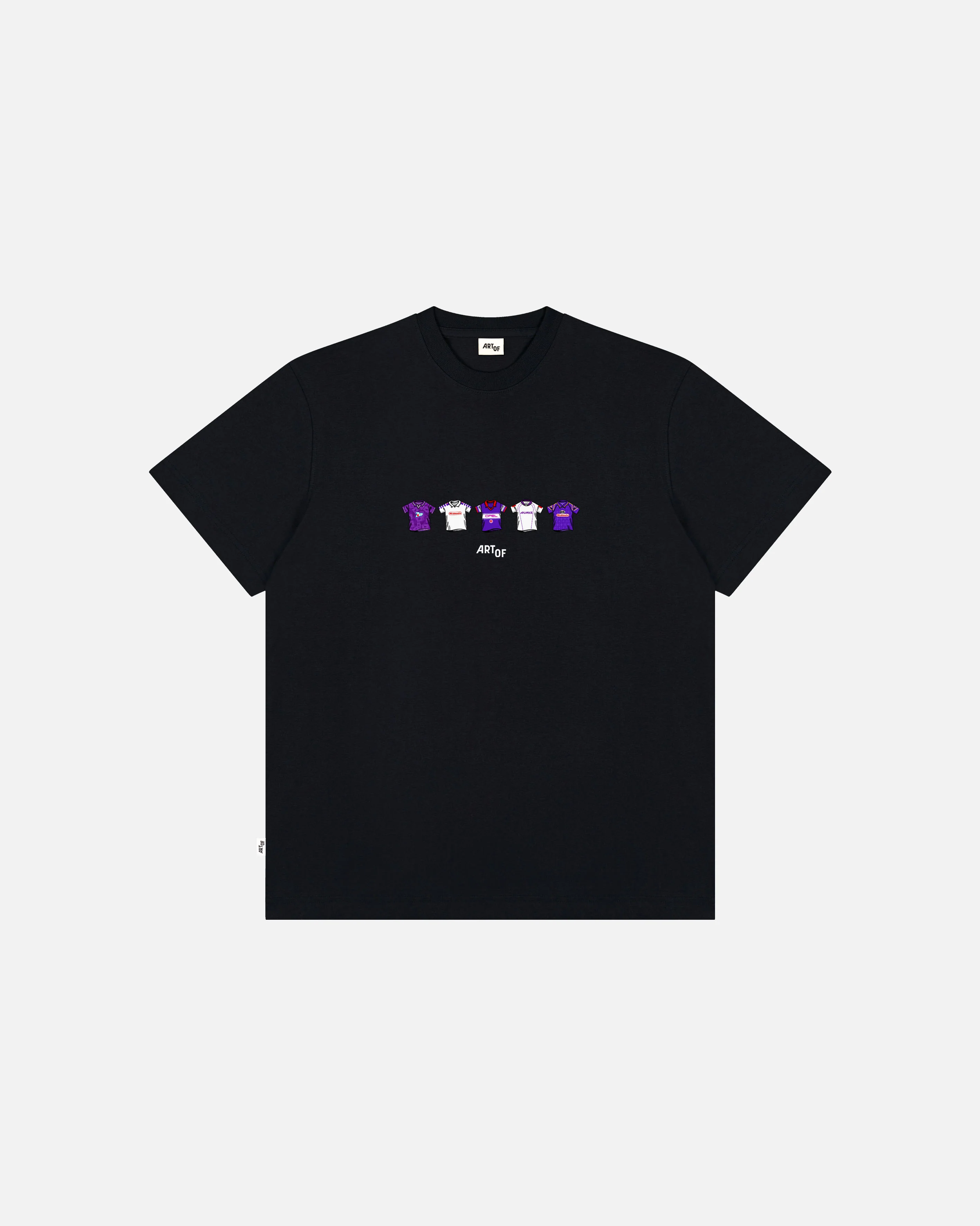 Fiorentina Printed Classics Black Tee