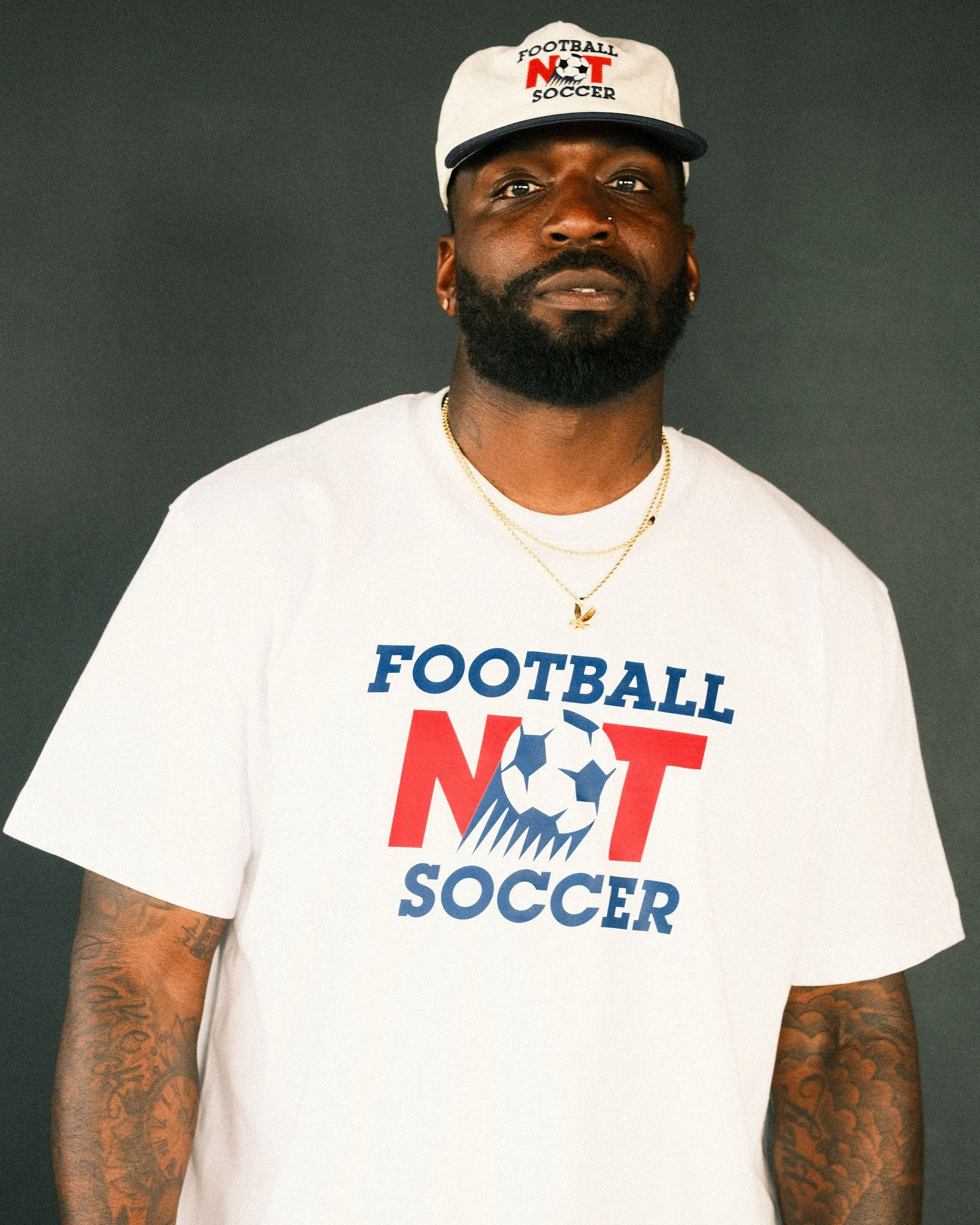 Football Not Soccer Tee - Image 2