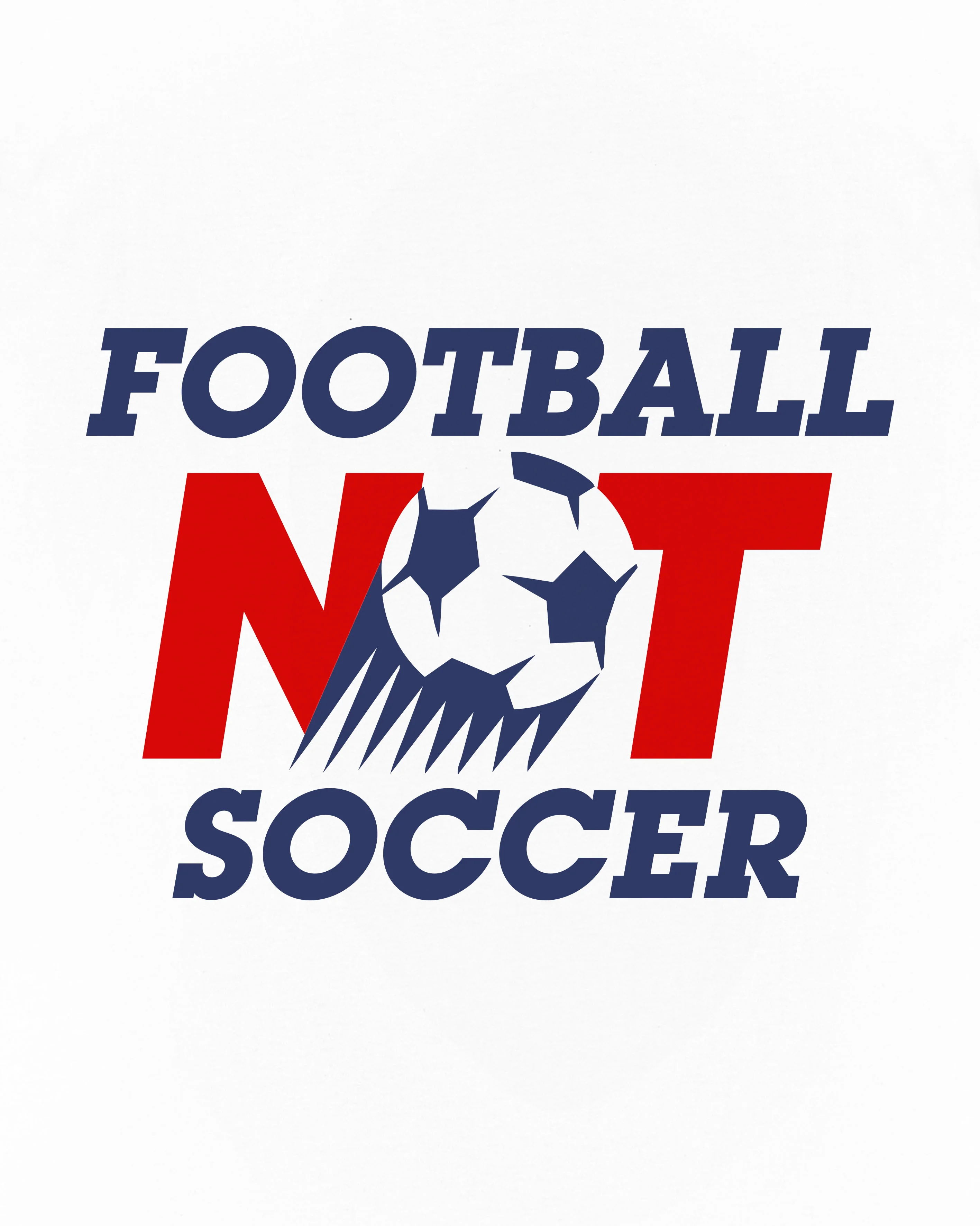 Football Not Soccer Tee - Image 3