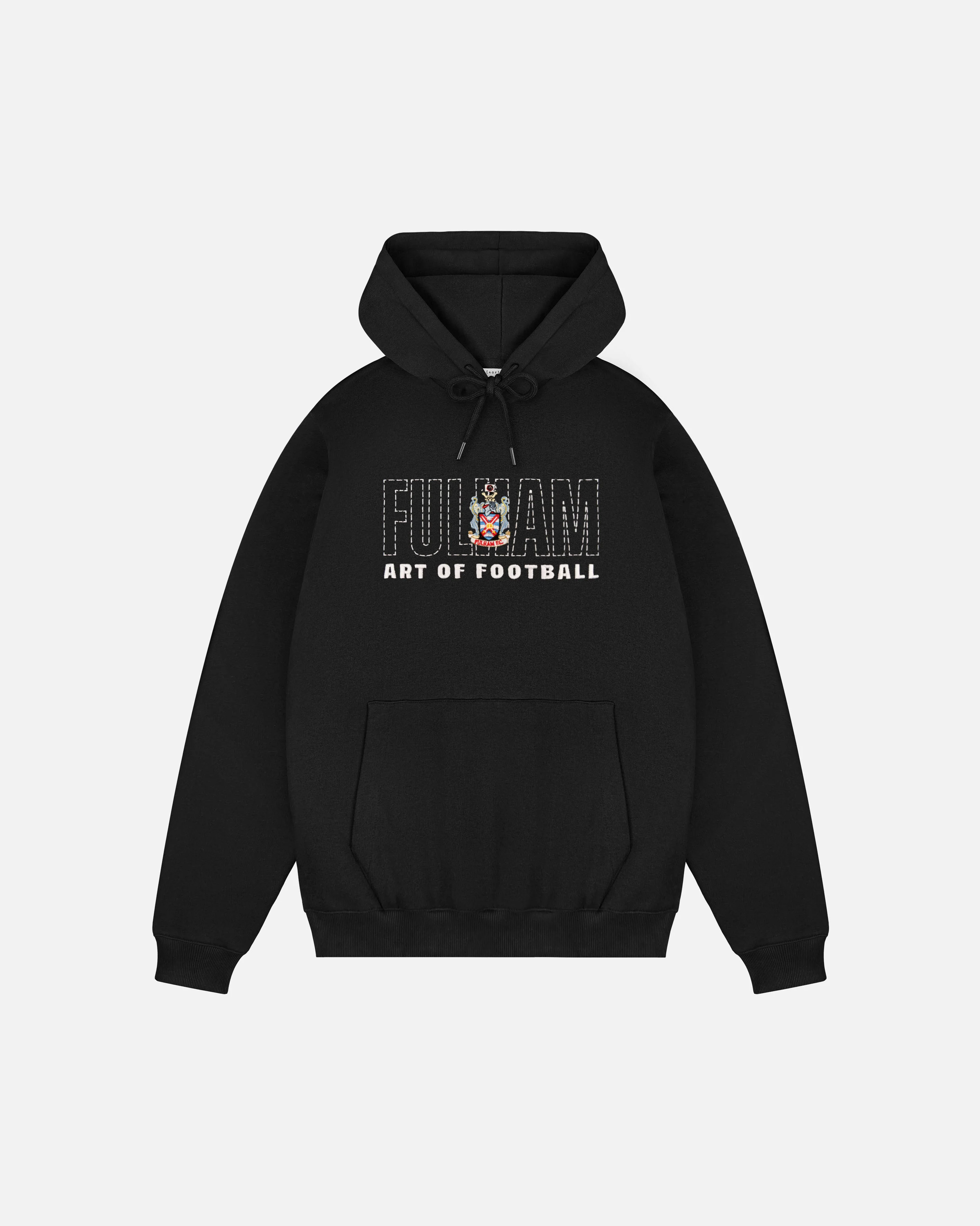 Fulham 90s Black Hoodie