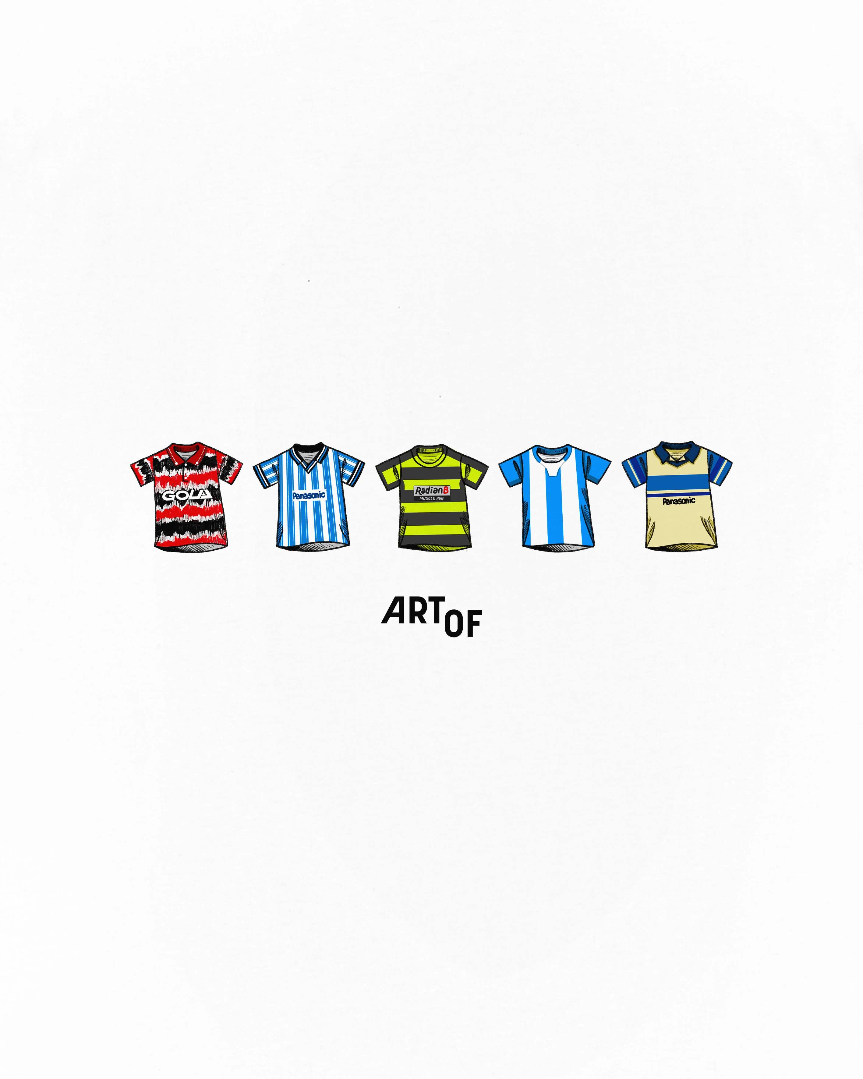 Huddersfield Printed Classics White Tee - Image 2