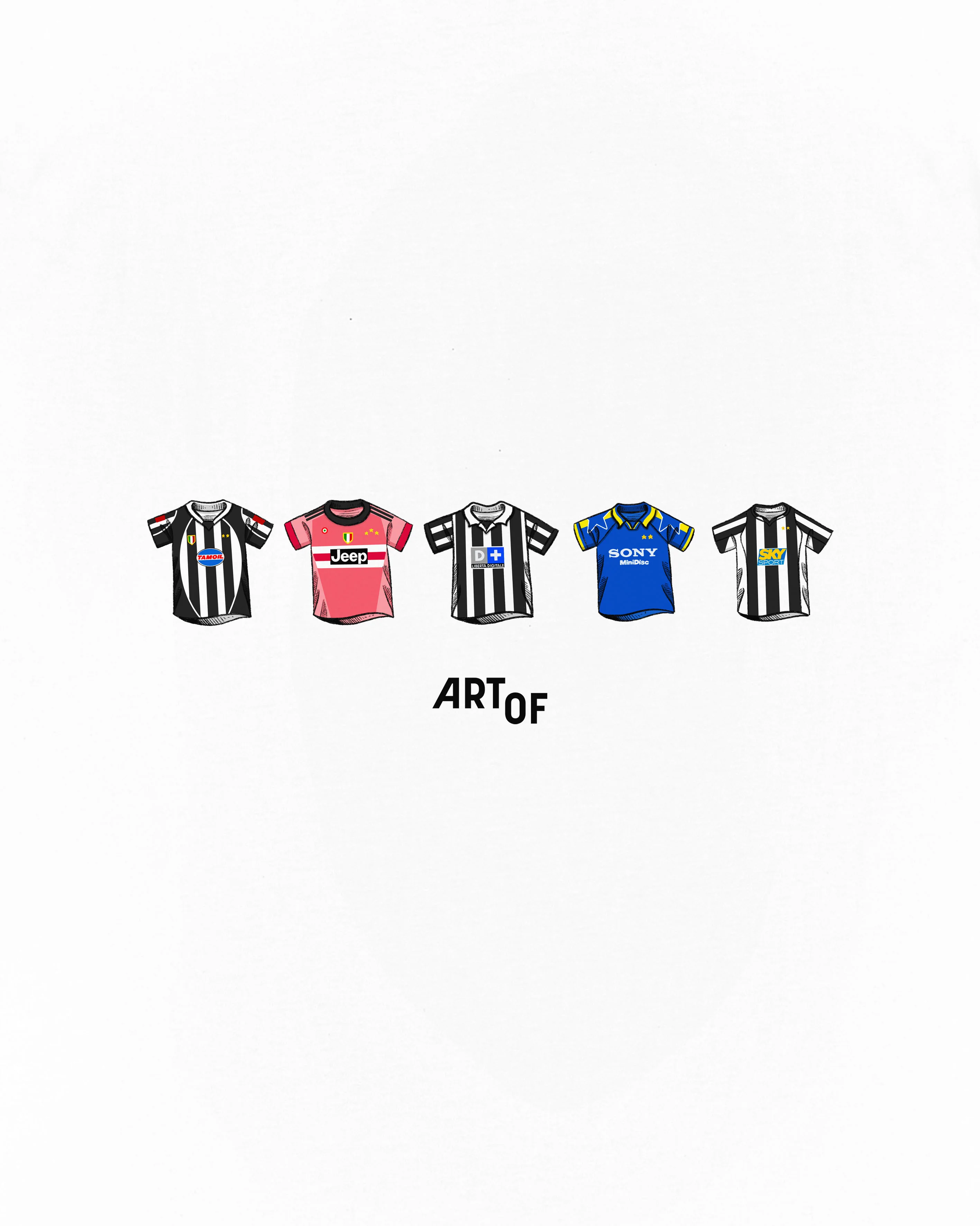 Juve Printed Classics White Tee - Image 2