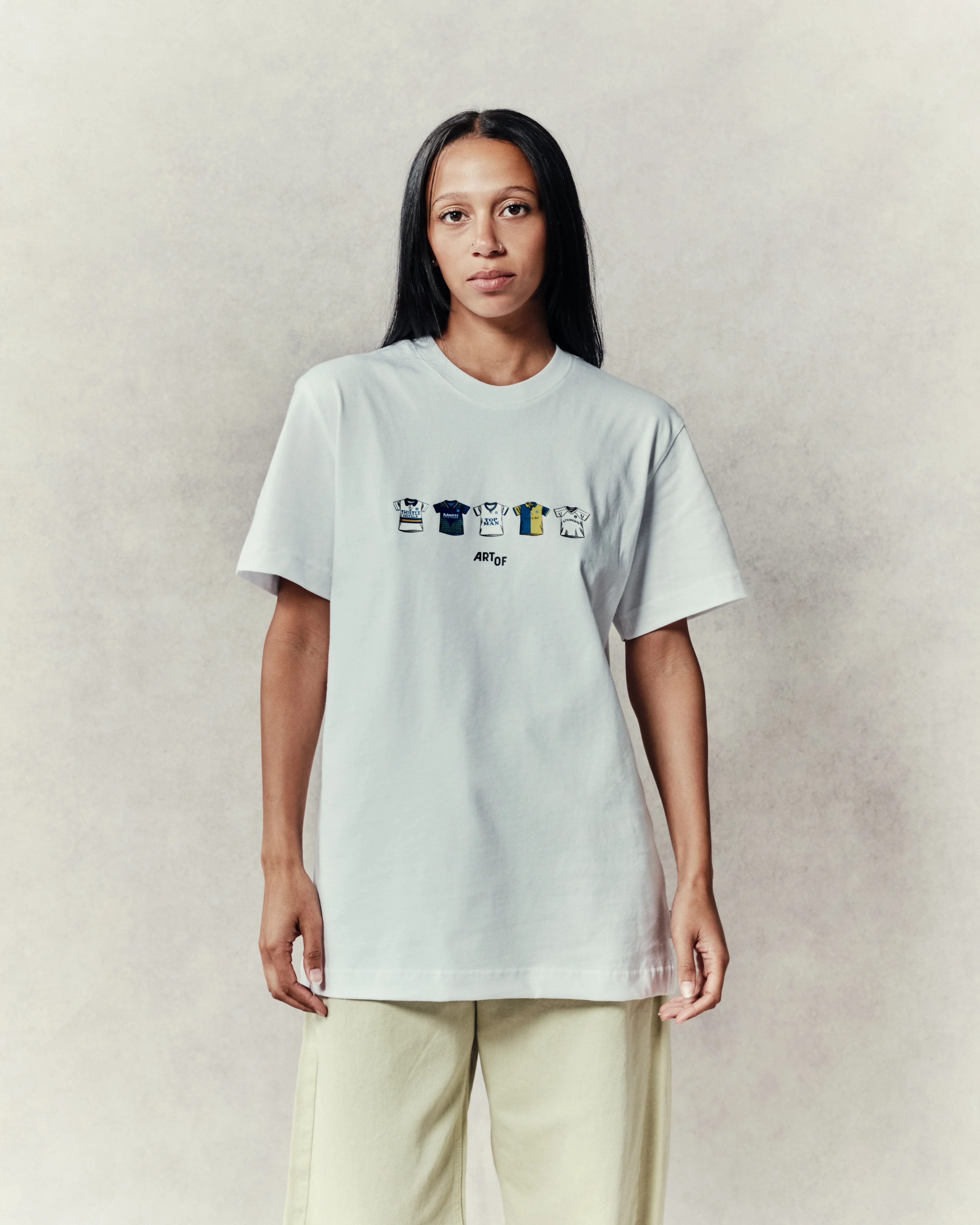 Leeds Printed Classics White Tee - Image 2