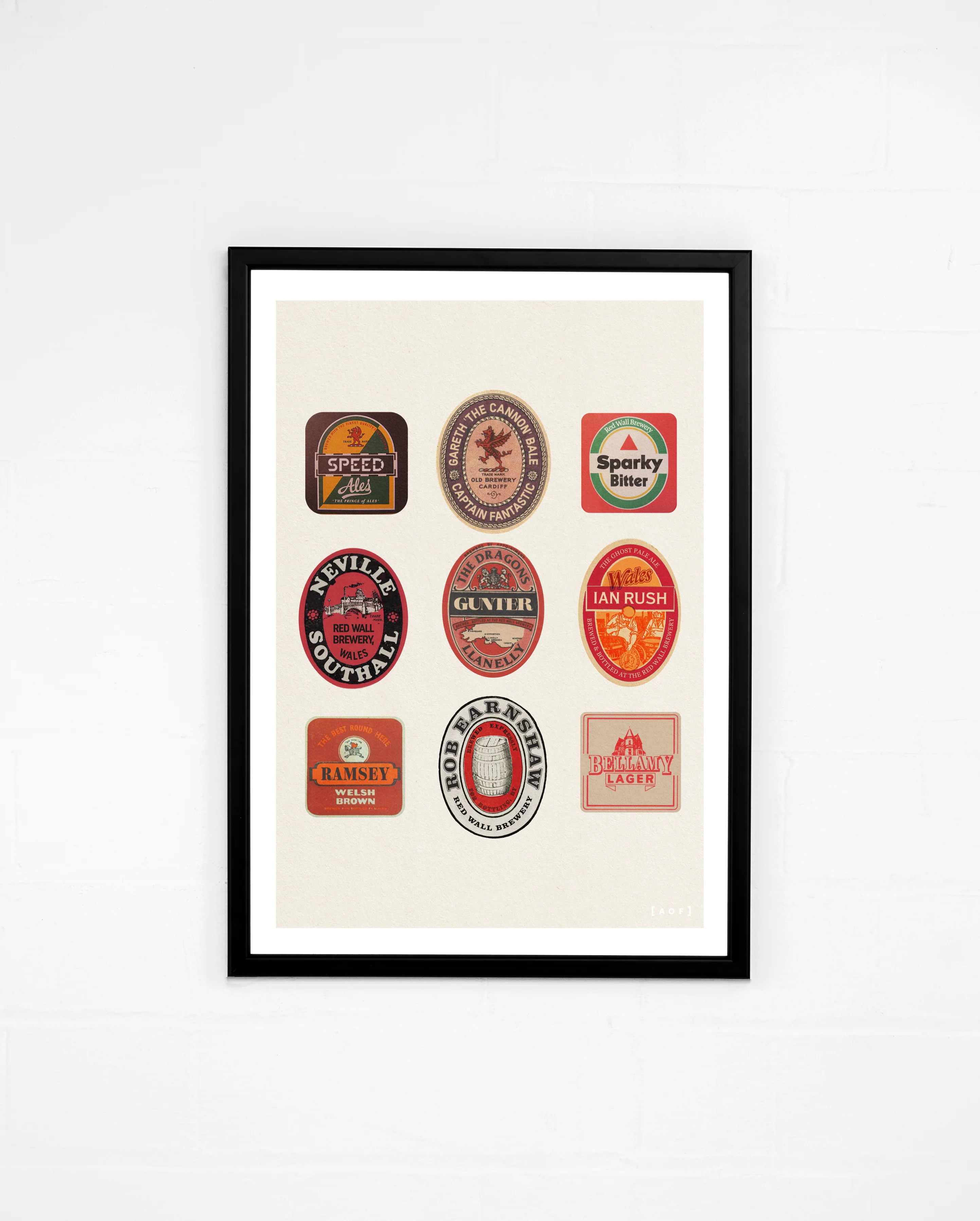Red Wall Brewery Print