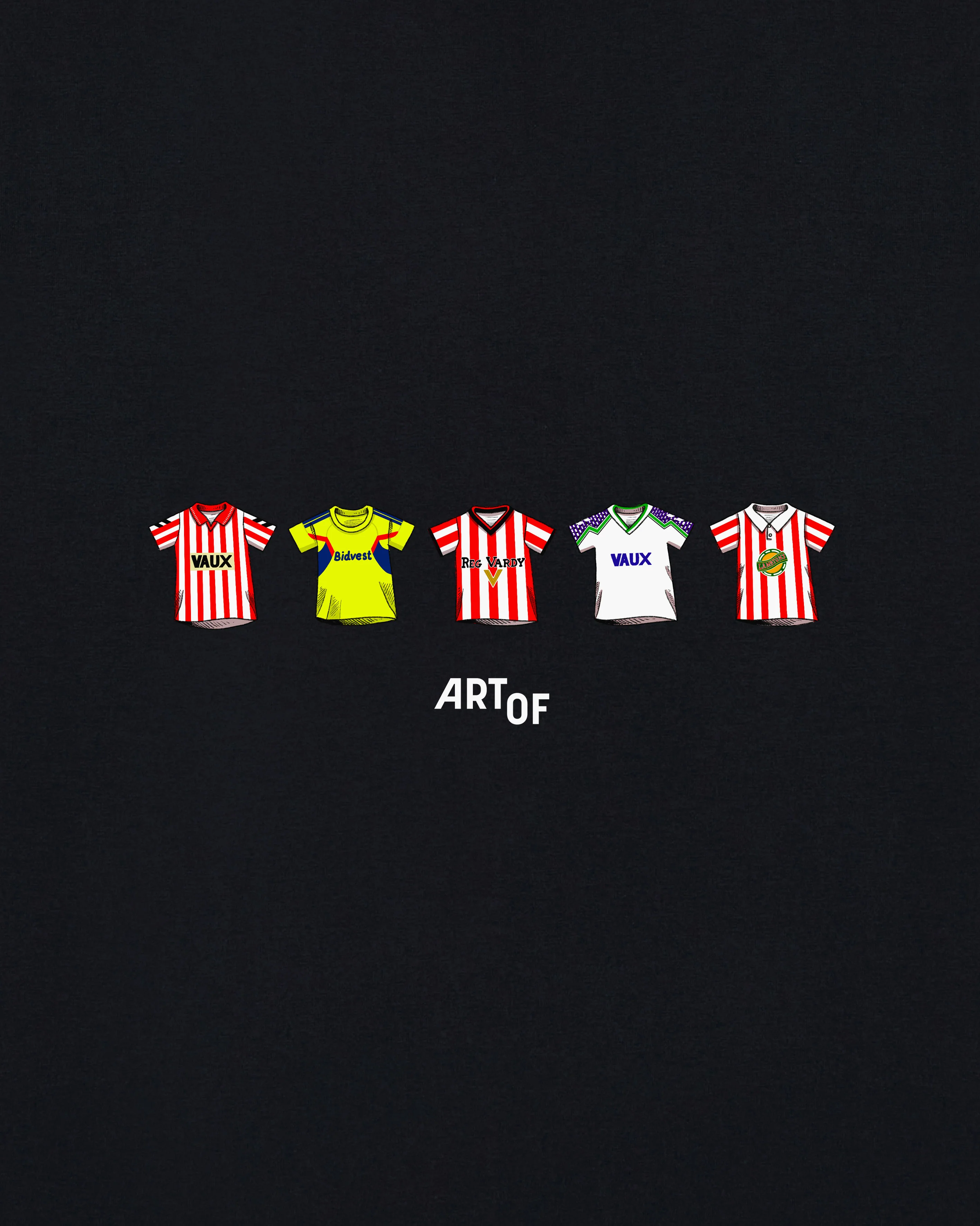 Sunderland Printed Classics Black Tee - Image 2