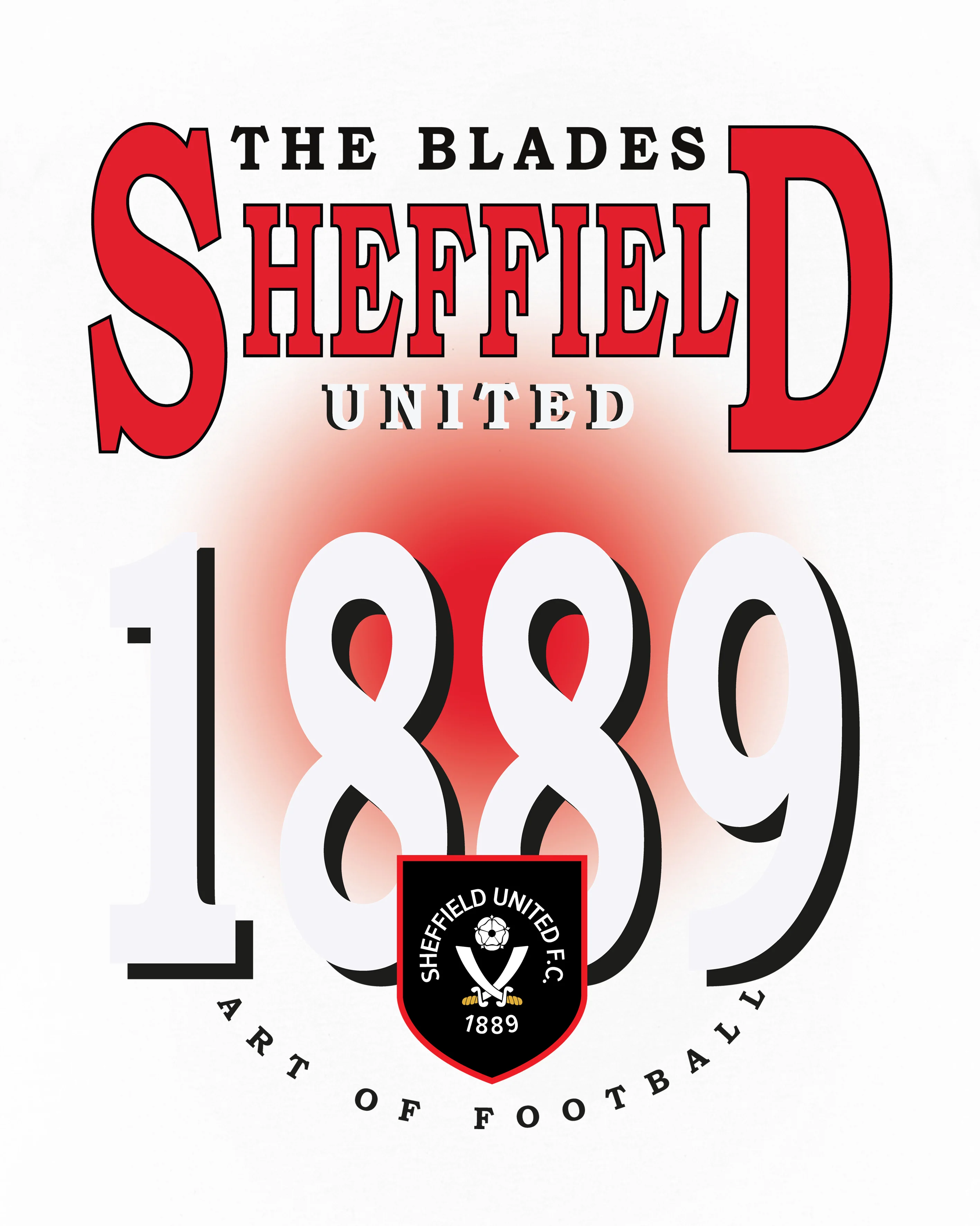 Sheffield United 90's Graphic Printed Tee - Image 2