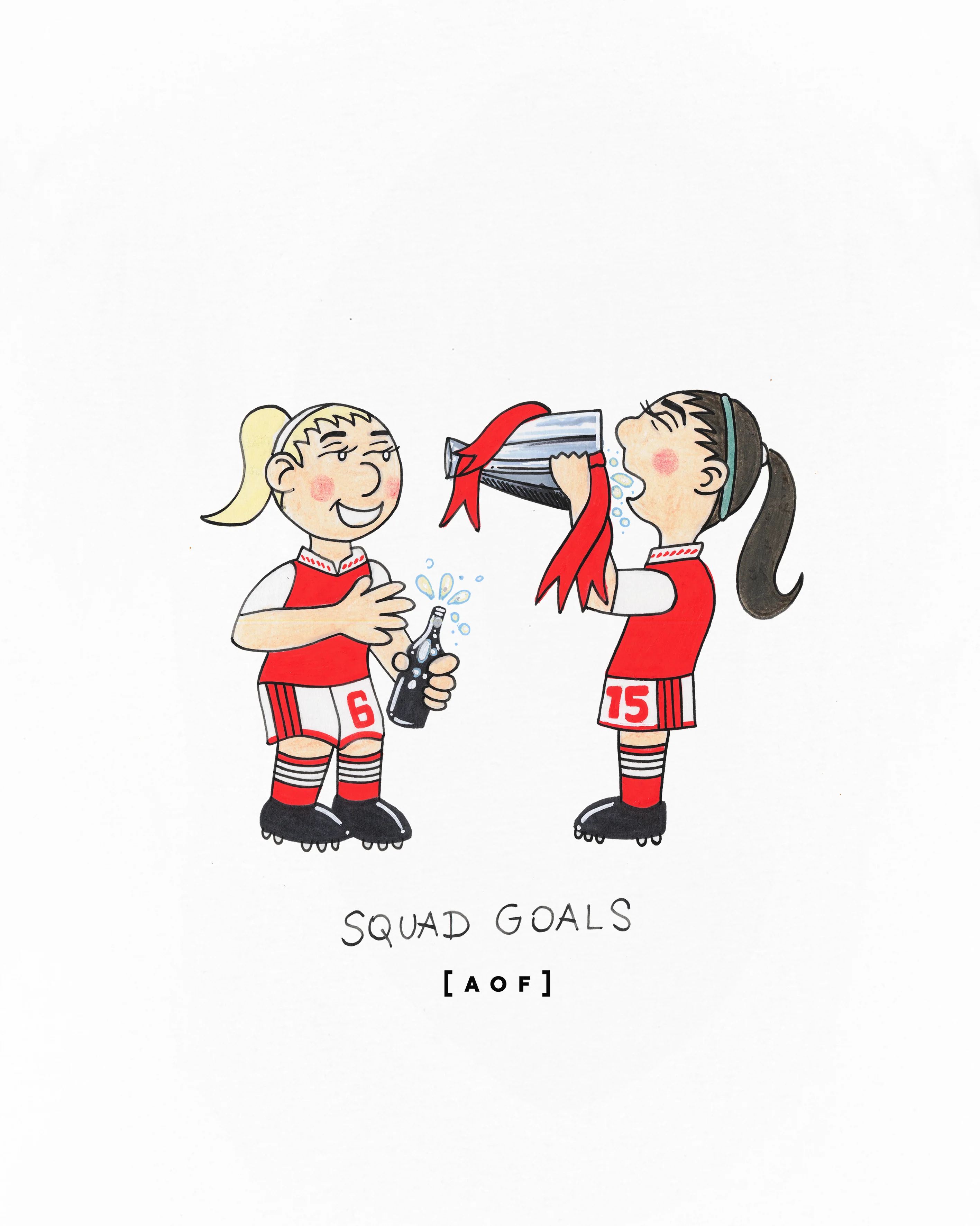 Squad Goals White Tee - Image 2