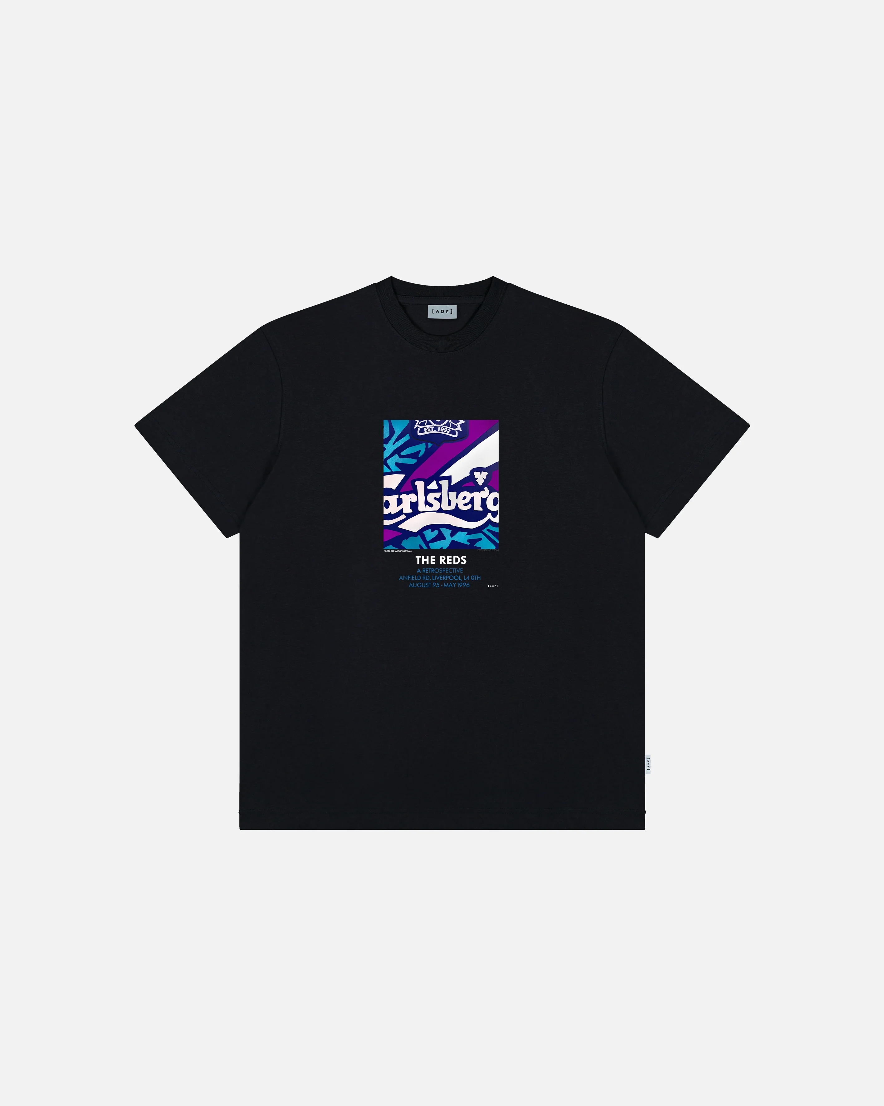 LFC The Reds 95-96 Black Tee