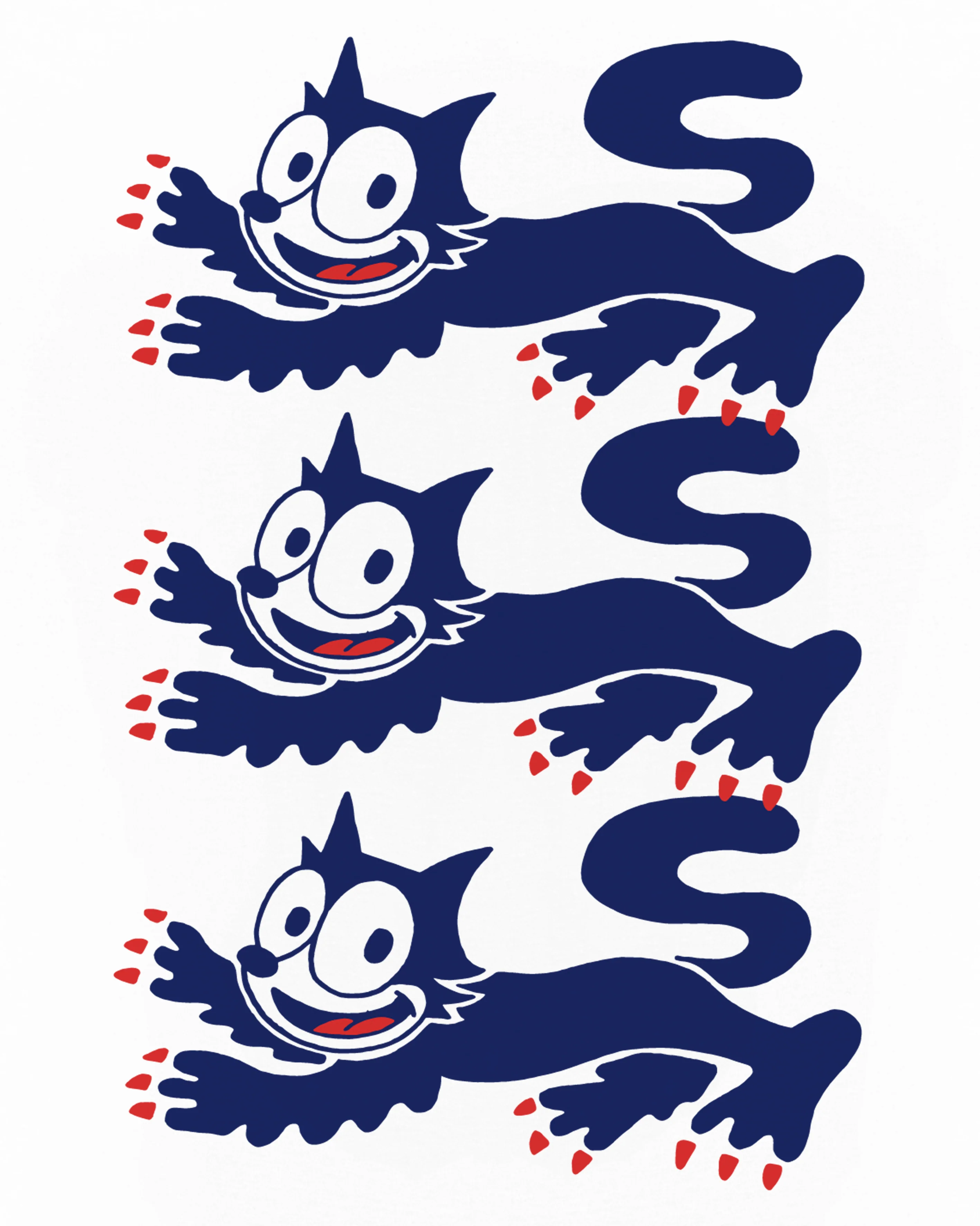 Three Big Cats Tee - Image 3