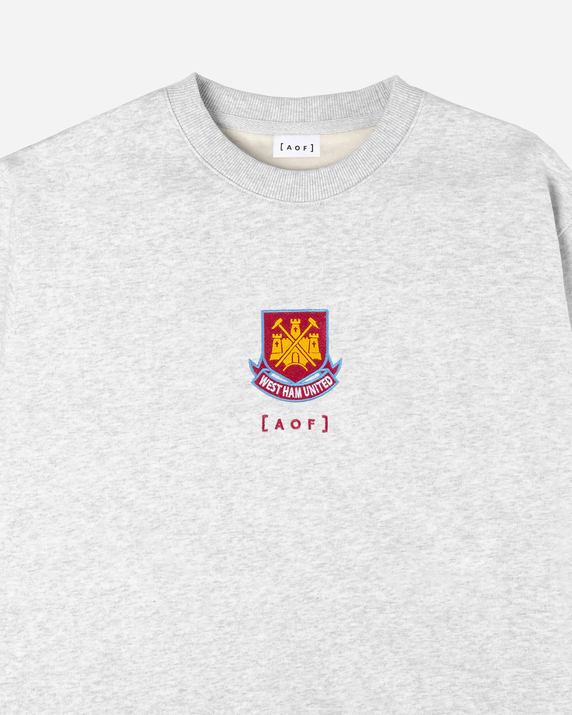 West Ham x AOF Grey Sweatshirt - Image 2
