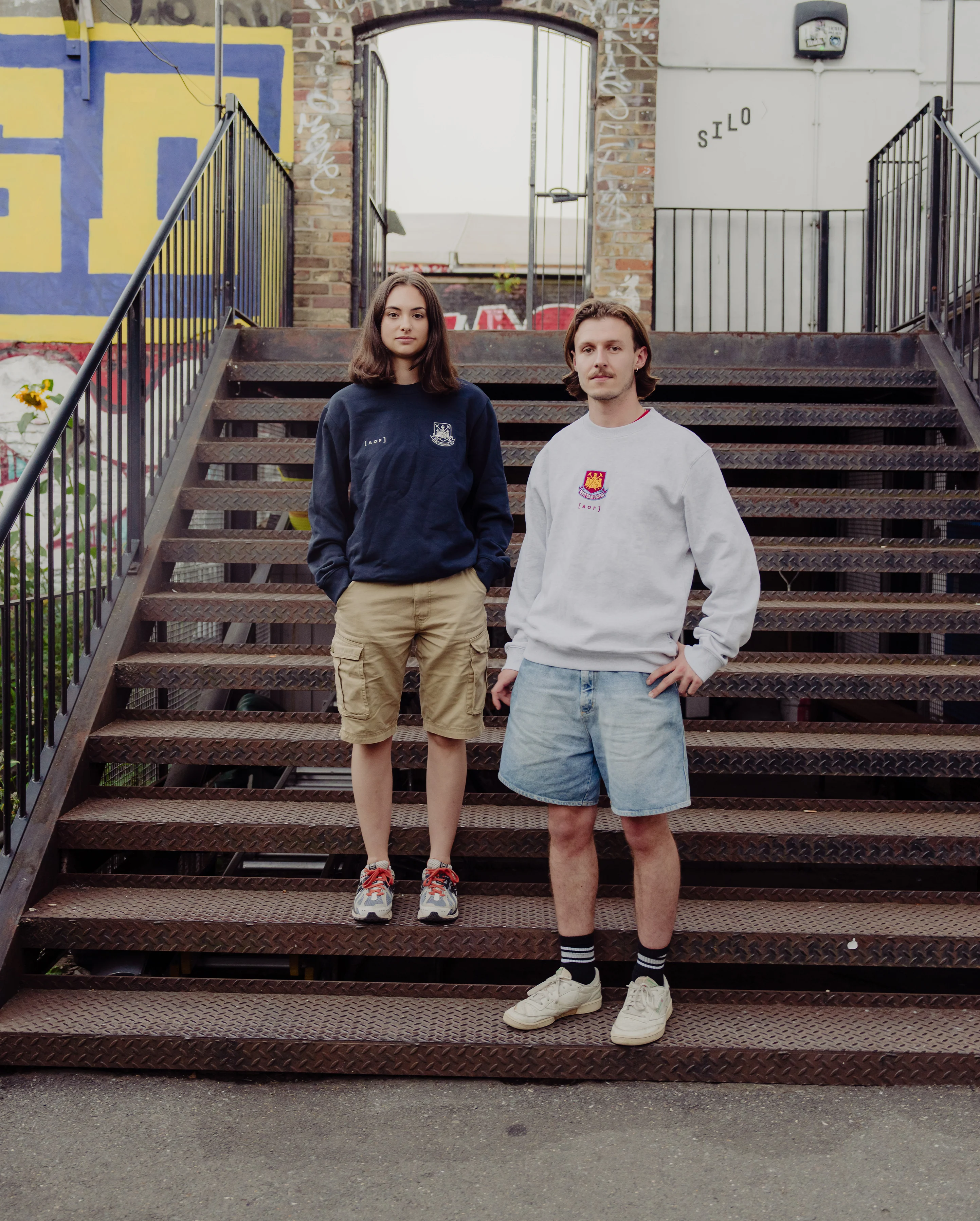 West Ham x AOF Grey Sweatshirt - Image 8
